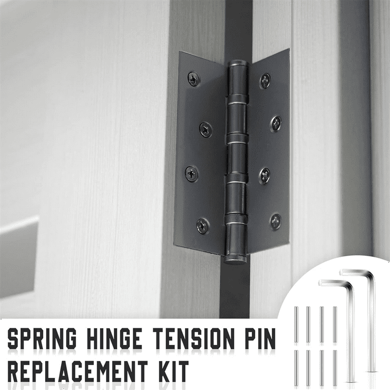 HOT Door Closing Hinge Pin Spring Loaded Tension Replacement Kit,Metal Nail for Self
