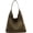 Green, variant on Vintage Suede Tote Bag for Women Autumn Winter Collection Retro Casual Commute Large Capacity Shoulder Bag