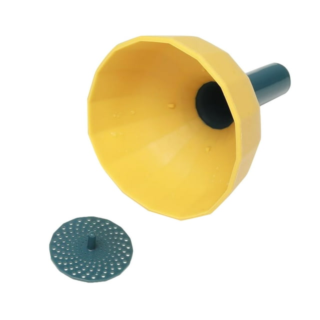 WIFKLSIIPG Portable Mini Funnels Oil Hopper Filter Pour Liquid Separate Filter Oil Leak Funnel Kitchen Gadgets(Yellow)