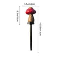 thumbnail image 3 of YiJuHui Solar Powered LED Mushroom Lights Outdoor, Waterproof Garden Stake Lights with Auto On/Off, Resin Fairy Lawn Decor for Pathway Patio Yard Landscape Lighting, 3 of 6