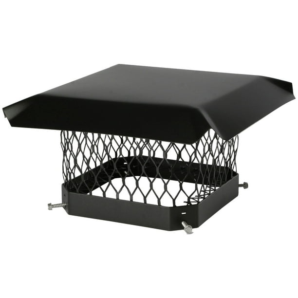 Shelter SC99 SingleFlue Black GalvanizedSteel Chimney Cap (9" x 9