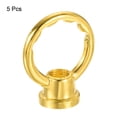 thumbnail image 3 of Uxcell M10 Female Thread Ring Shape Lamp Hanging Loop Gold Tone 5 Pack, 3 of 5