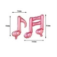 thumbnail image 3 of BalsaCircle 6 Rose Gold Music Notes Mylar Foil Plain Balloons Wedding Event Birthday, 3 of 6