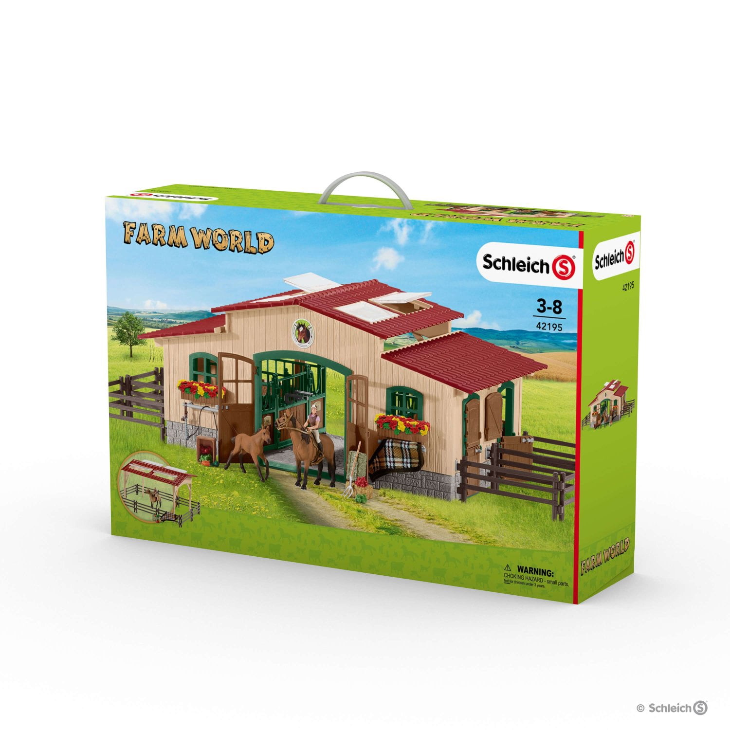 schleich stable with accessories