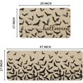 thumbnail image 3 of Bats Halloween Kitchen Mats Set of 2, Beige Home Decor Low-Profile Kitchen Rugs for Floor - 17x29 and 17x47 Inch, 3 of 6