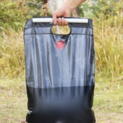 Schanno Camping Shower, 5 Gallon/20L Portable Solar Heating Shower Bag for Outdoor Beach Swimming Traveling Hiking, Black