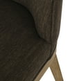 thumbnail image 5 of GDF Studio Boise Contemporary Fabric Upholstered Wood Dining Chairs, Set of 2, Brown and Weathered Natural, 5 of 8