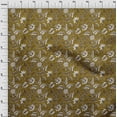 thumbnail image 4 of oneOone Georgette Viscose Dark Olive Green Fabric Jacobean Floral Craft Projects Decor Fabric Printed By The Yard 42 Inch Wide, 4 of 4