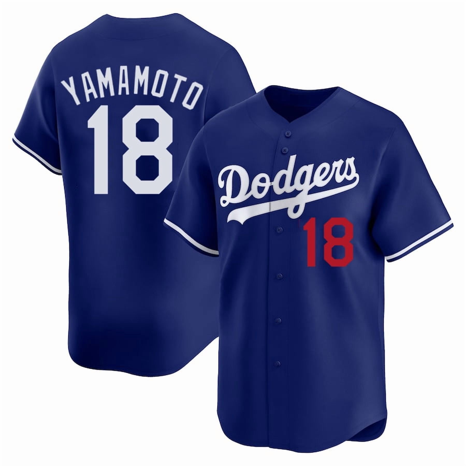 Men's Los Angeles Dodgers Yoshinobu Yamamoto Jersey 18# Adult