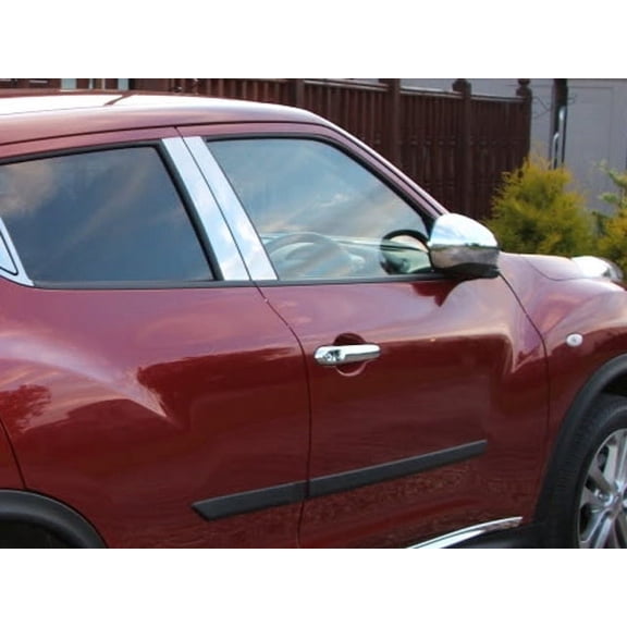 Stainless Steel Pillar Trim 4Pc Fits 2011-2017 Nissan Juke PP11565 QAA