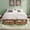 Natural Walnut, variant on King Size Modern Solid Wood Platform Bed with 6 Storage Drawers, Space-Saving Storage Bed for Master Bedroom, Walnut