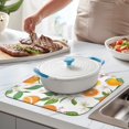 thumbnail image 2 of 2 Pcs Dish Drying Mat - 16 X 18 Inch Fruit Boho Absorbent Microfiber Kitchen Counter Mat – Quick-Dry Dish Rack Alternative, Gift for Home Cooks, Dish Drying Pad for Dishes, Cups, Pots & Pans, 2 of 6
