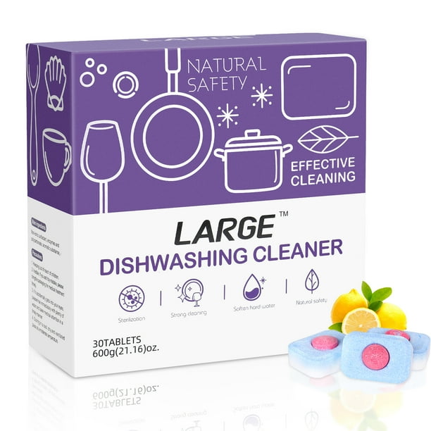30 Tablets Dishwasher Cleaner Pod and Deodorizer BYSTT Extra Clean