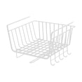 thumbnail image 2 of Kitchen Cabinet Hanging Shelf Cabinet Door Organizer under Cabinet Shelf Basket white, 2 of 7