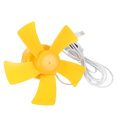 thumbnail image 1 of Raindrops Dorm Ceiling Fan Yellow Plastic Timer Function Bedroom Cooling 1Pack, 1 of 8