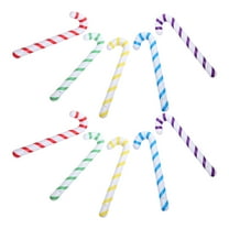 HONMEET 10Pcs Giant Candy Cane Inflatable Technology Holiday Season House Decoration