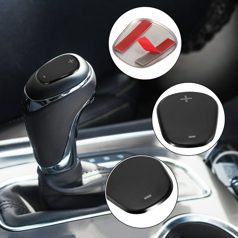 Unique Bargains Black Interior Car Gear Shift Knob Head Cover