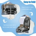 thumbnail image 5 of Topcobe High Back Folding Boat Seats with Black Grey Sponge Cushion and Flexible Hinges, Waterproof Fishing Captain Boat Seats-Set of 2, 5 of 8