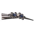 thumbnail image 2 of Pinzas de pelo de bronce Colcomx pinzas de metal vintage Azul pinzas para cabello grueso, 2 of 7