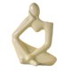 thumbnail image 4 of Estatua de cerámica Zulema Estatuilla decorativa hecha a mano Beige Florero, 4 of 8
