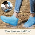 thumbnail image 6 of ComfiTime Waterproof Shoe Covers - Shoe Covers for Rain, Non-Slip TPE Rubber Material Stronger than Silicone, Durable and Reusable Shoe Protectors Covers for Men, Women and Kids Indoor/Outdoor, 6 of 10