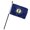 Pink, variant on Kentucky State Flag 4"x6" Desk Table Stick 100D FABRIC