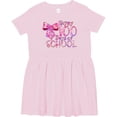 thumbnail image 3 of Inktastic Happy One Hundred Days of School Bow and Flowers Girls Toddler Dress, 3 of 5
