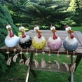 thumbnail image 4 of Garden Chicken Statue,Resin Chicken Ornaments,Rooster Figurine Decorative Statue,Craft Hanging Chicken Ornaments,Outdoor and Indoor Chicken Animal Figure Pottery Statues Landscape Garden Sculpture, 4 of 7