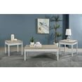 thumbnail image 2 of Stacie 3-piece Coffee Table Set Distressed Pine and White, 2 of 10