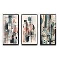 thumbnail image 3 of Designart "Quiet Depths Cream and Blue Minimalism III" Minimalism Framed Wall Art Set Of 3 - Cream Minimalism Frame Canvas Set For Living Room Decor, 3 of 7