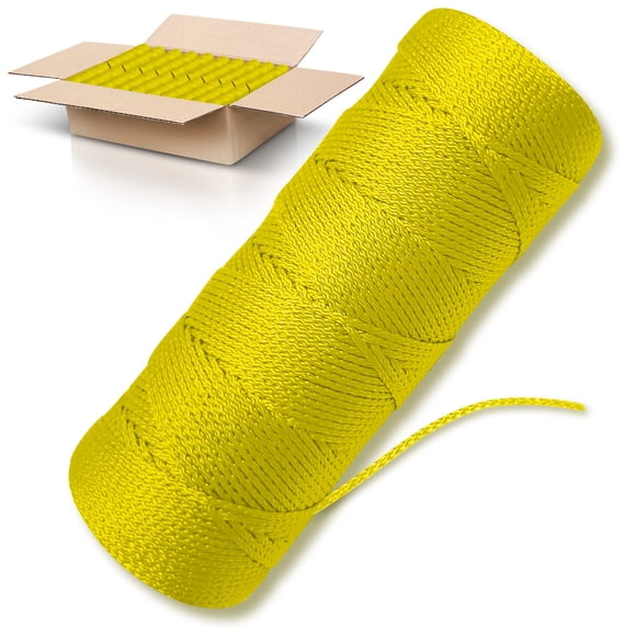 Nylon Twine ACE Supply #18, trenzado, paquete de 36 rollos, 1000 pies