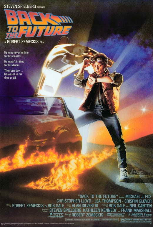 BACK TO THE FUTURE 24 x 36 LARGE Classic Film MICHAEL J FOX Marty McFly POSTER 