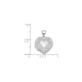 thumbnail image 2 of Sterling Silver Rhodium-Plated Scroll Border Heart Locket, 2 of 4
