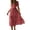Red Floral, variant on Livrdious Floral Dresses for Women Summer Casual Flowy A-Line Midi Dress, Lightweight Short Sleeve Square Neck Sundress for Beach Vacation, S-2X