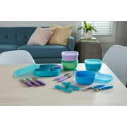 NUK Kiddy Cutlery, Utensil Set, 18+ Months, Blue, 3 Count