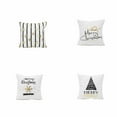 thumbnail image 1 of destyer Christmas Snowflake Letter Tree Pattern Soft Home Car Office Square Pillowcase Cover Case Pillowslip 45x45cm, 1 of 7