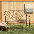 thumbnail image 3 of Sullivans 36" x 48" Copper Butterfly Garden Bench, Metal, 3 of 4