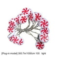thumbnail image 3 of Christmas Red Windmill Led String Lights Plug In Warm White Christmas Decoration Lights 10M or 5M Indoor Outdoor Holiday Tree Decor | Festive Letter Bulb Design, 3 of 6