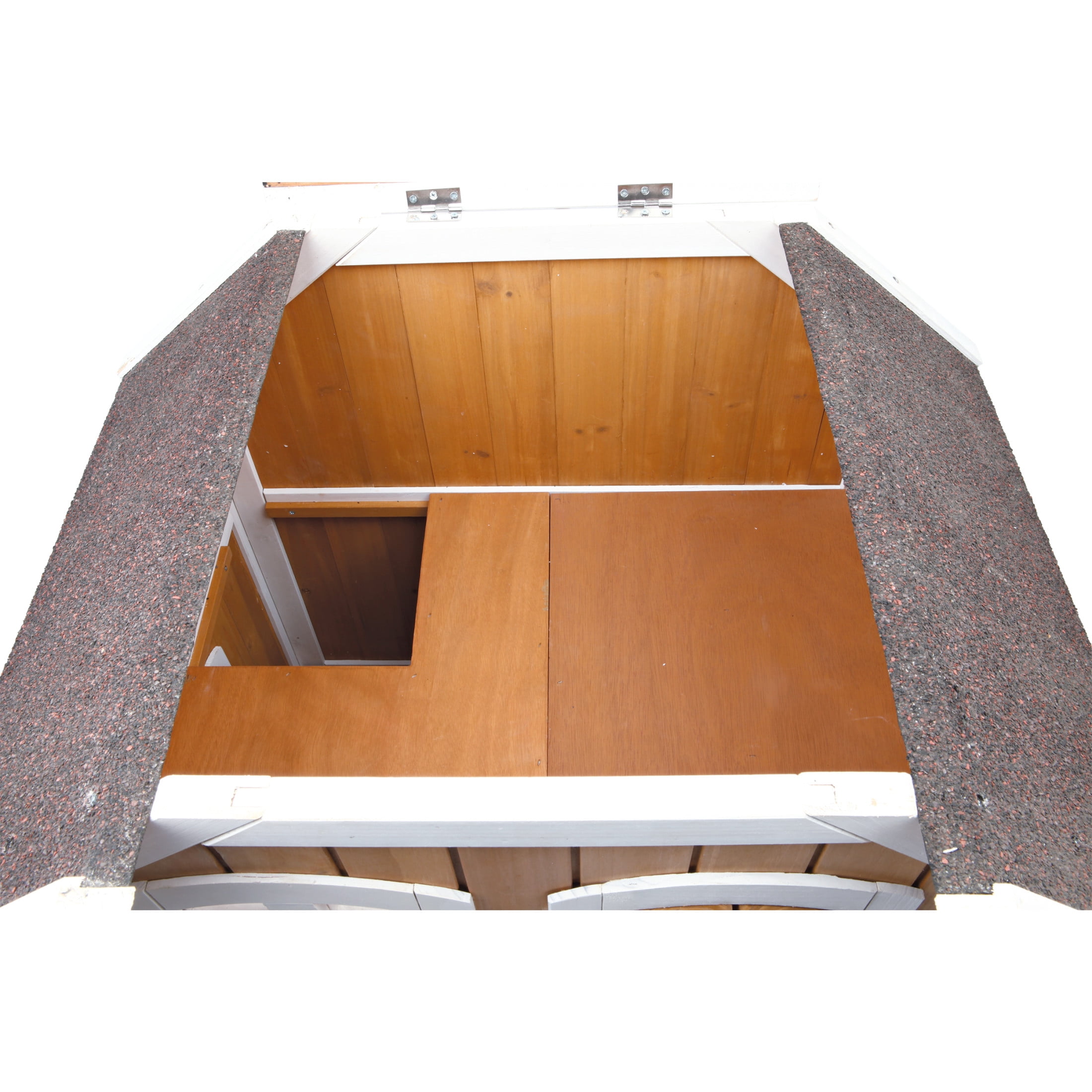 TRIXIE 2-Story Weatherproof Elevated Outdoor Cat Retreat with Balcony, Brown