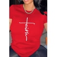 thumbnail image 1 of Faith Short Sleeve Top (Red), 1 of 1