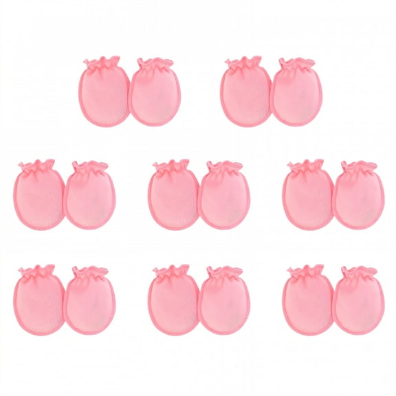 TELOLY 8 Pairs Baby Mittens,Cotton Mittens for Newborn Baby Boy,Baby Mittens Newborn for 0-3 Years