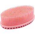 thumbnail image 1 of KAIYANG Cepillo de baño de silicona, 2 en 1, cepillo de masaje para rostro y cuerpo, para baño y ducha, limpia suavemente la piel (rosa), 1 of 5
