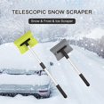 thumbnail image 3 of Telescopic Snow Scraper, Frost Shovel with Arch-Shaped Shovel 180 Degree Rotation Aluminum Alloy Telescopic Rod Car Snow Removal, 3 of 8