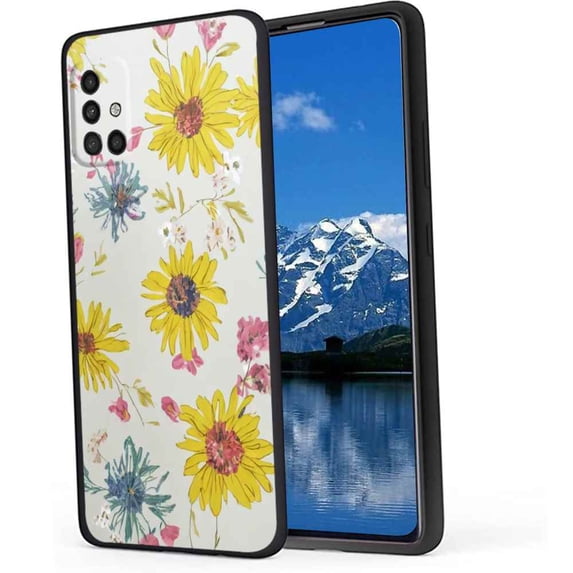 Floral-MIni-241 Phone Case, Degined for Samsung Galaxy A51 4G Case Men Women, Flexible Silicone Shockproof Case for Samsung Galaxy A51 4G