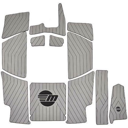 Malibu Boat Non-Skid Floor Mats 4750025 | TXi Gray / Black (Set of 12)
