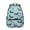 Dachshund and Bone, variant on Puppy and Dog Paw Print Blue Backpack for School, Cute School Bag with Adjustable Shoulder Straps and Padded Back, 15.3"x11"x7.1"