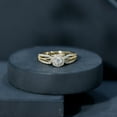 thumbnail image 5 of Rosec Jewels Lab Created Diamond Engagement Ring - Vintage Inspired Ring - EF-VS Grade Certified, 14K Yellow Gold, US 11.50, 5 of 9