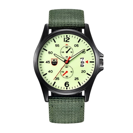 DESIGNICE Military Nylon Waterproof Date Quartz Analog Army Men's Wrist Watches,Military Watch