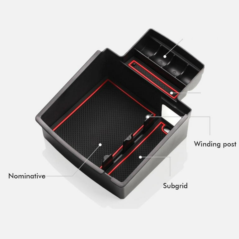 Havslug risiko årsag Car Center Console Armrest Storage Box Compatible for Audi Q5 Interior  Accessories Auto Armrest Organizer Tray - Walmart.com