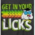 thumbnail image 2 of St Paddys Get In Your Licks Candy Owl Long Sleeve TShirt Men Women Brisco Brands L, 2 of 6